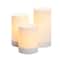 6 Packs: 3 ct. (18 total) White LED Pillar Candles by Ashland®